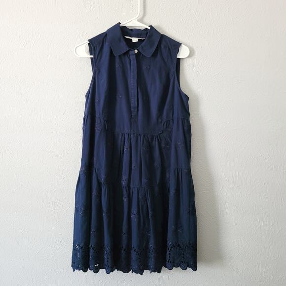Diane Von Furstenberg Dresses & Skirts - Diane Von Furstenberg Lace cut out Sleeveless dress in navy